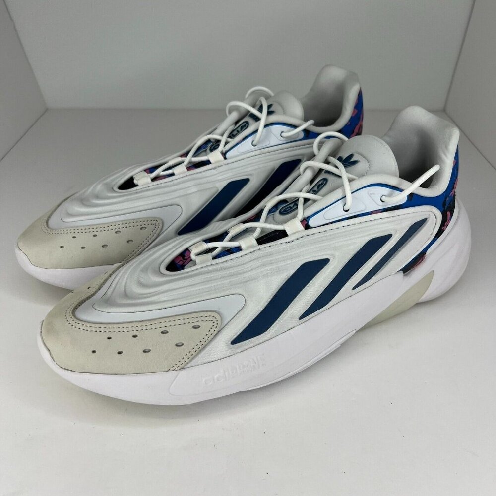 Adidas Mens 004001 White Ozelia Adiprene Cushioning Size 13 Running Shoes